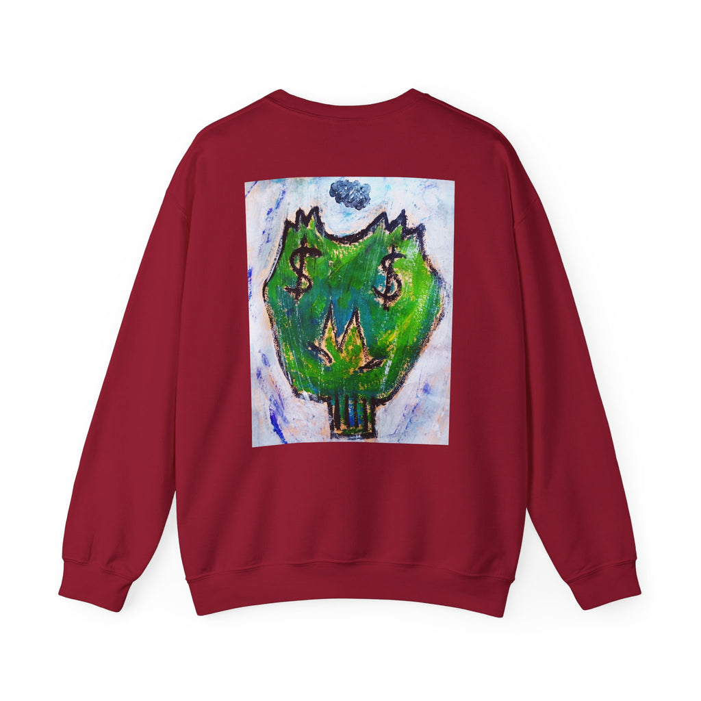dead $$ M Unisex Heavy Blend™ Crewneck Sweatshirt