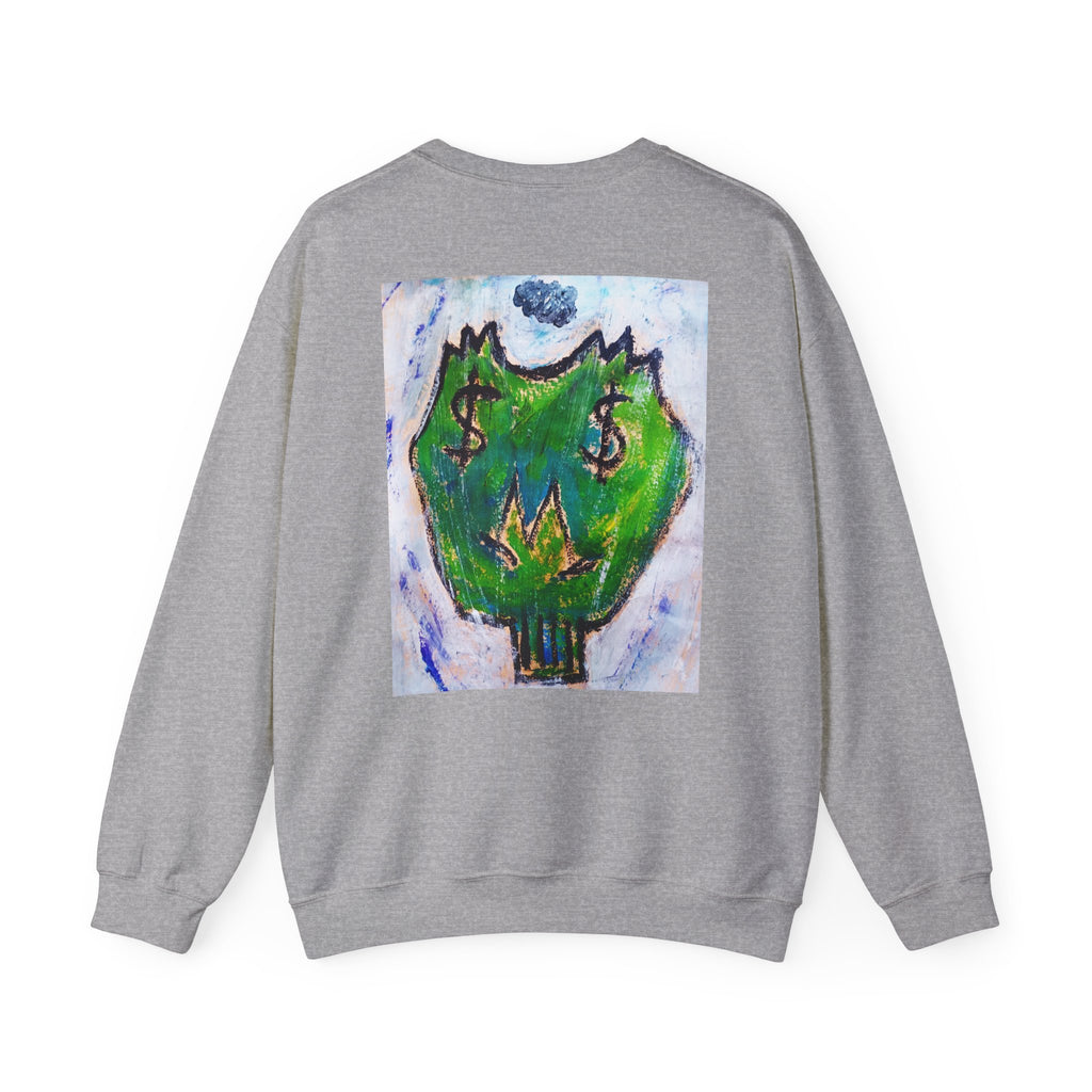 dead $$ M Unisex Heavy Blend™ Crewneck Sweatshirt